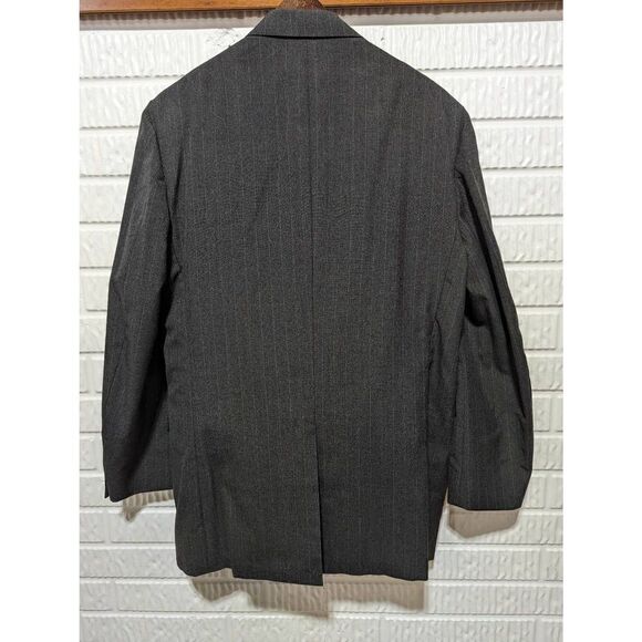 Oakton Ltd. Men's Gray Wool Pinstripe Pant Suit Size 46L - Picture 5 of 10